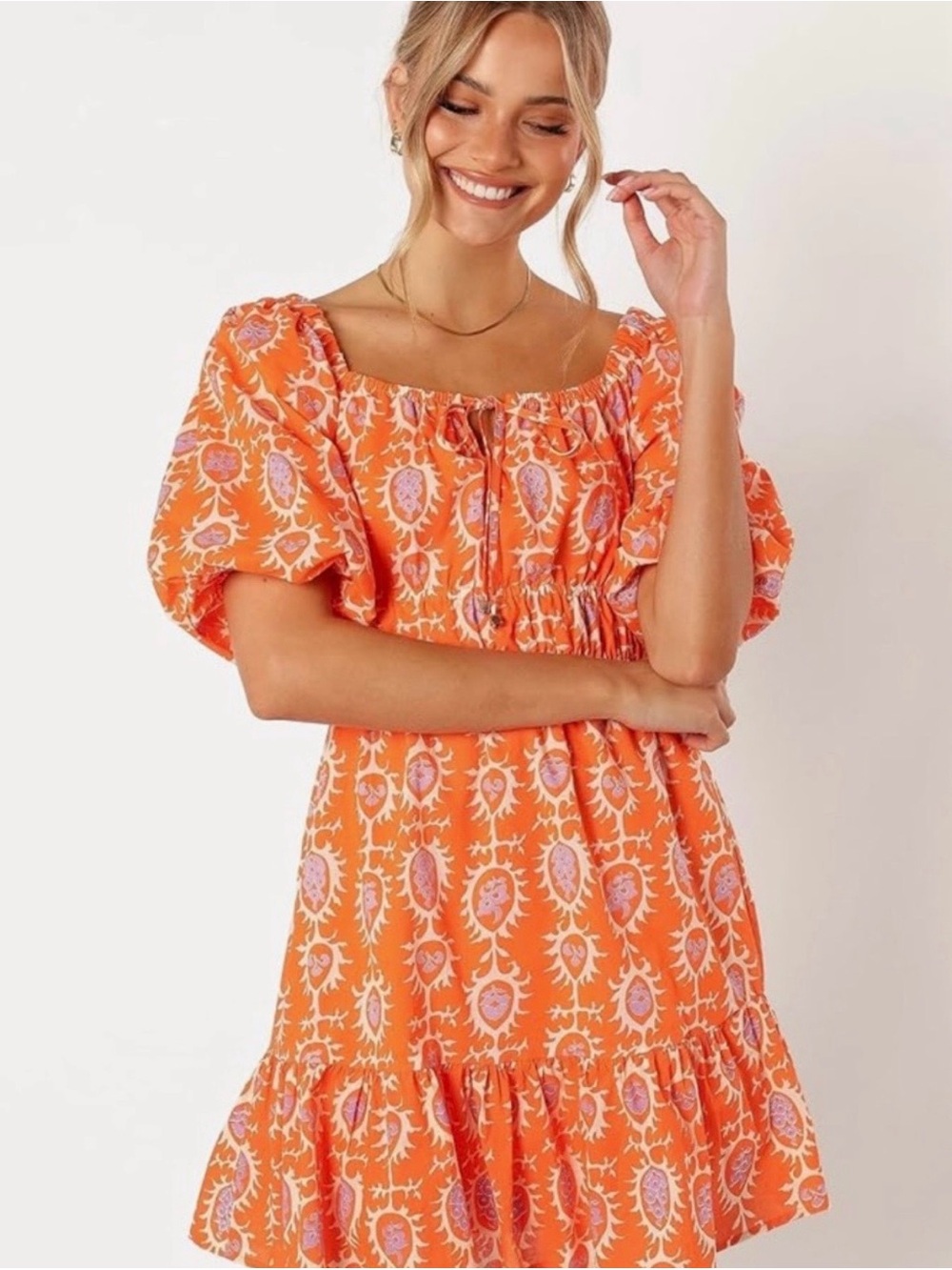 Petal and Pup Carmen Off Shoulder Mini Women's Dress 14